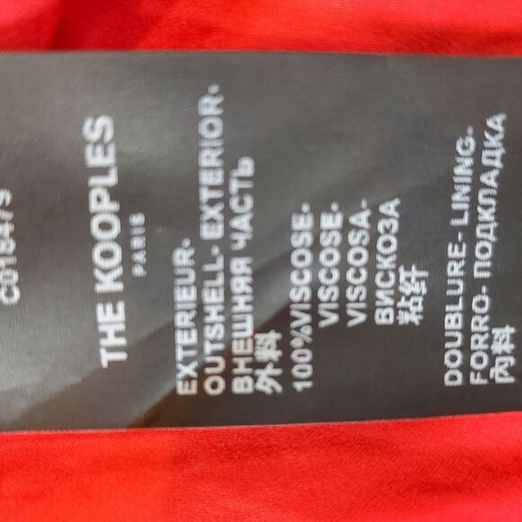 New The Kooples Red Ditsy Flowers Spring Liberty Dress Fit Flare PInup 1 / S - Picture 8 of 9